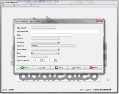 JContatti, il software gestionale per i contatti